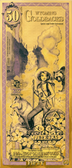 2024 Wyoming Goldback Foil Note 50 Dollar .999 Gold