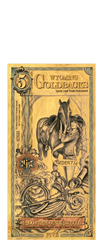 2024 Wyoming Goldback Foil Note 5 Dollar .999 Gold