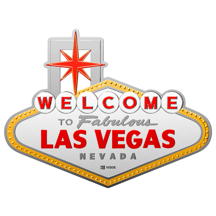 2026 Welcome to Fabulous Las Vegas 2oz .999 Pure Silver Coin