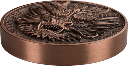 2024 Édition Cuivre The Chinese Dragon 1 kilo Copper Round