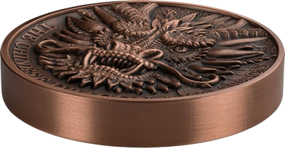 2024 Édition Cuivre The Chinese Dragon 1 kg Copper Round