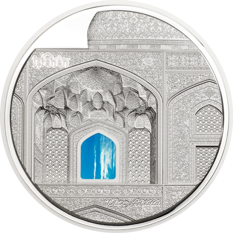 Tiffany Art Isfahan Proof | Palau 20 Dollars 3 Oz 999 Silver Final Edition 2020