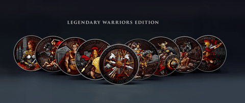 1oz .999 Silver Round Legendary Warriors 