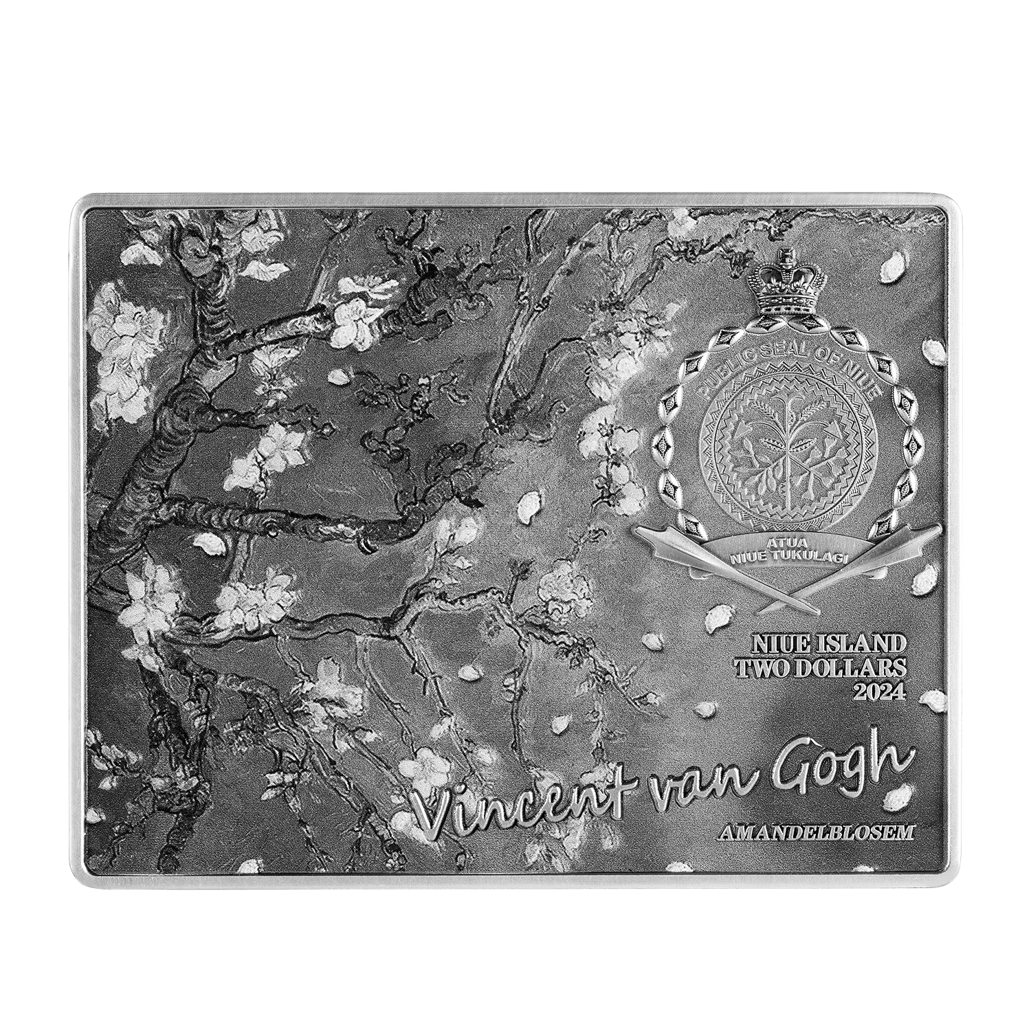 Almond Blossom 1890 by Vincent van Gogh 15oz Silver Copper Core Coin - Captain’s Chest Bullion