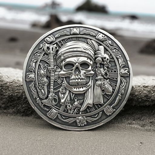 Marauder Medallion High Relief 2 oz Silver Round