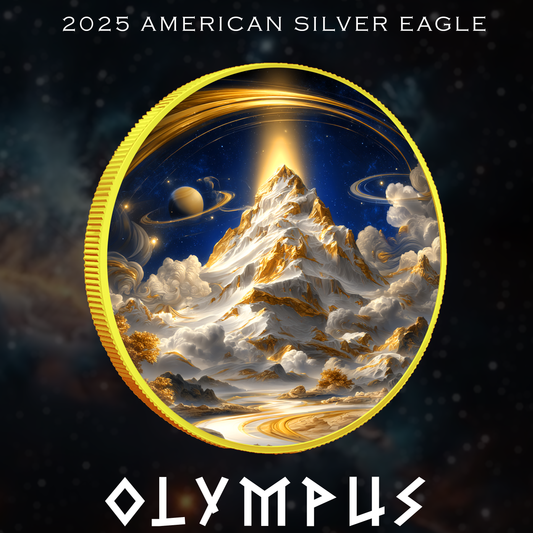 2025 Silver Eagle Olympus Edition 1oz .999 Colorized Silver Coin