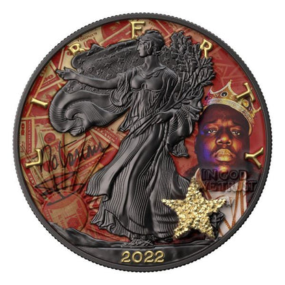 USA 2022 1$ Liberty - Music Super Star - Biggie 1 Oz Silver Coin