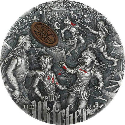 2024 Niue The Witcher Book Series: Blood of Elves 2 oz Silver Coin