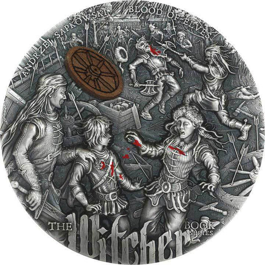 2024 Niue The Witcher Book Series: Blood of Elves 2 oz Silver Coin