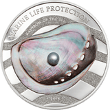 2015 Marine Life Protection Rainbow .999 Silver Proof .999 Silver Coin
