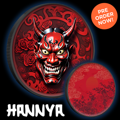 Intaglio 1oz .999 Silver Medal "Hannya"