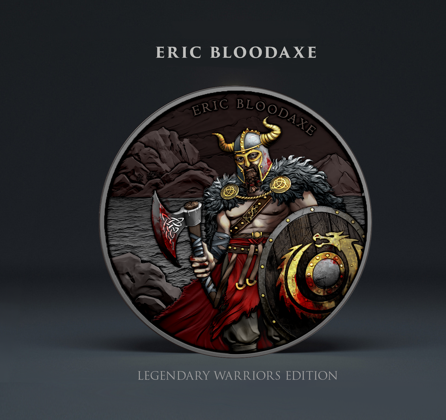 2024 Eric Bloodaxe Fully Colorized 1oz .999 Silver Bullion Round