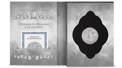 Germania 2019 25 Mark Allegories Columbia and Germania 5 Oz Silver BU Coin