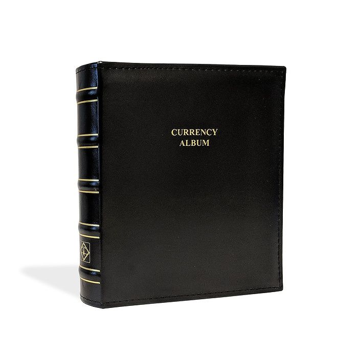 Currency album in classic design for graded banknotes