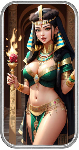 1oz .999 Silver Art Bar Colorized The Pharaoh's Daughter Edition