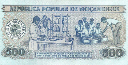 MOZAMBIQUE 500 Meticais 16/06/1989 UNC