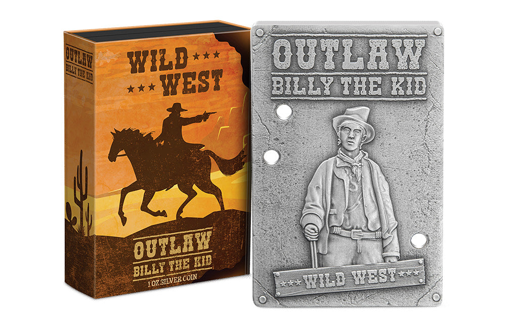 1 oz Silver Wild West Billy the Kid Coin (2023)