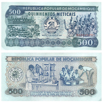 MOZAMBIQUE 500 Meticais 16/06/1989 UNC