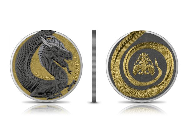 2020 Germania Fafnir Geminus Set- 2 1 Oz Silver Coins
