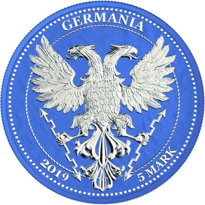 Germania 2019 5 Mark Oak Leaf  12 Months Series  February 1 Oz Silver Coin