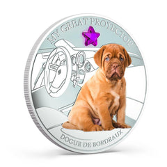 Fiji 2013 2 Dollar Dogs and Cats Dogue De Bordeaux 1oz Silver Coin
