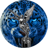 2024 Mexico Libertad Reclusive Snow Leopard 1oz .999 Silver Colorized Coin