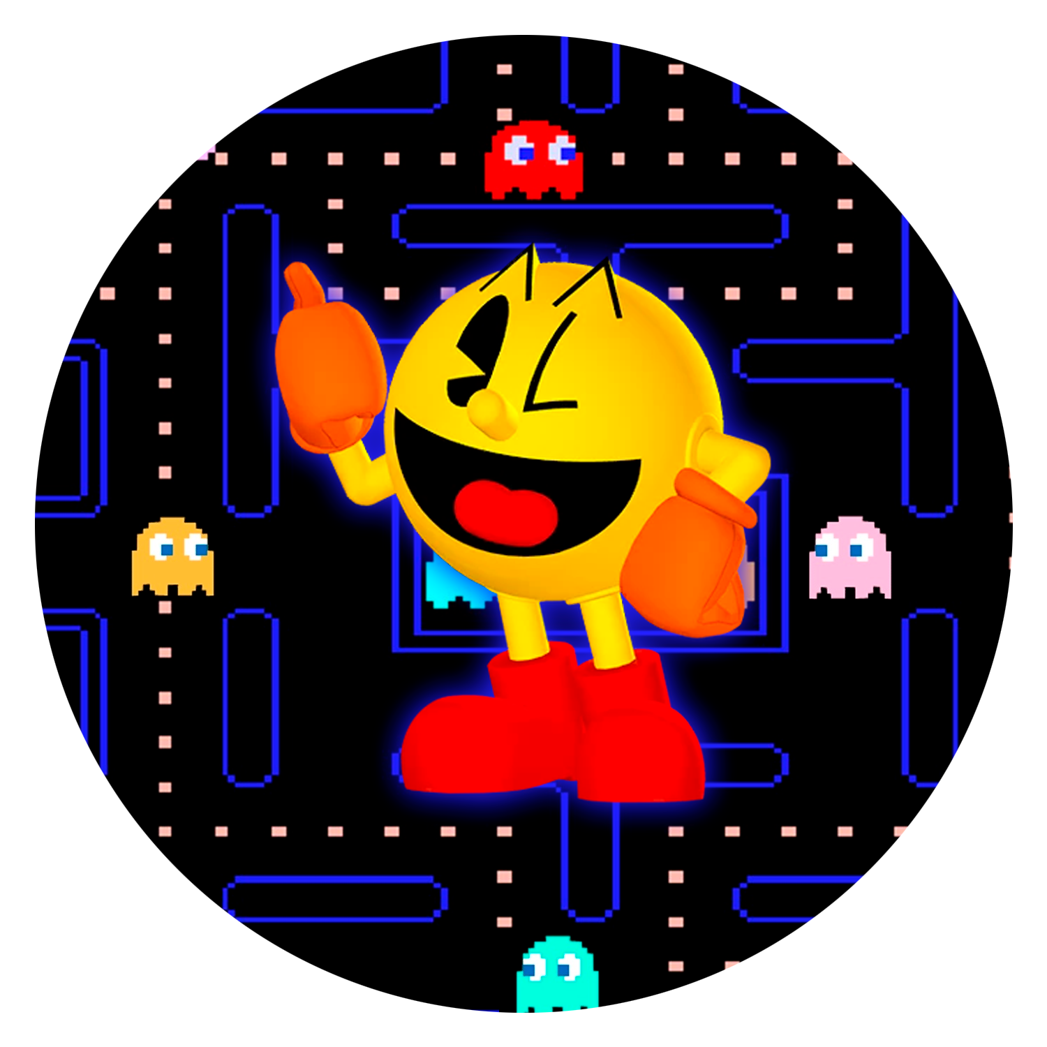 Pac-Man 1oz .999 Silver Game Token Medal Colorized Limited Release Presale