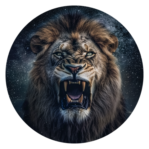 The King Lion 1oz .999 Silver Colorized Bullion Round