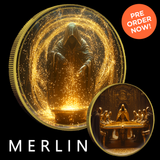 2024 Silver Eagle Merlin Gold Gild and Colorized 1oz .999 Silver Coin