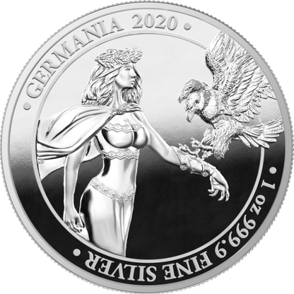 Germania 2020 5 Mark  Germania Proof 1 Oz 999.9 Silver Proof Coin