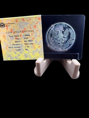 Germania 2020 5 Mark Camouflage Edition - Olive 1 Oz Silver Coin - Captain’s Chest Bullion