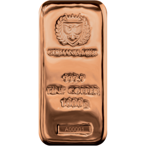 2024 Germania Mint - 1000g Cu 999.9 Cast Bar Holo Marked presale