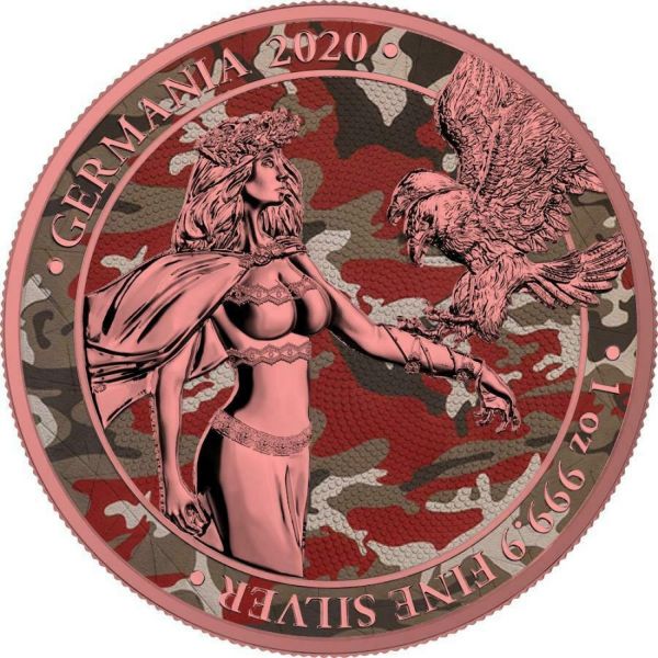 Germania 2020 5 Mark Camouflage Edition - Barbarossa 1 Oz Silver Coin