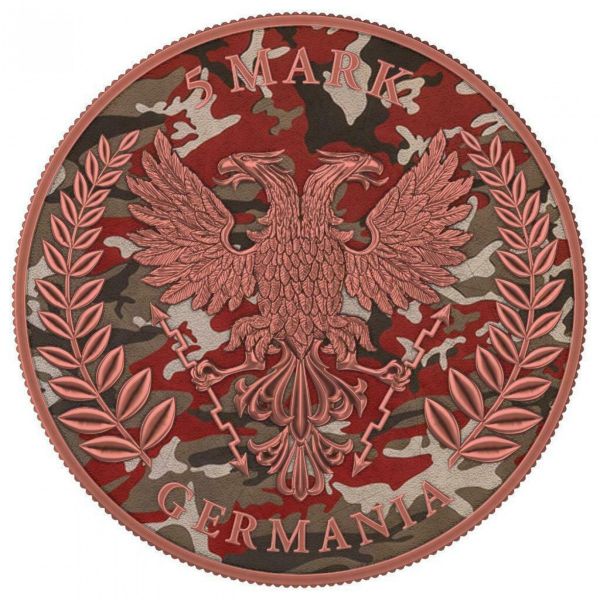 Germania 2020 5 Mark Camouflage Edition - Barbarossa 1 Oz Silver Coin