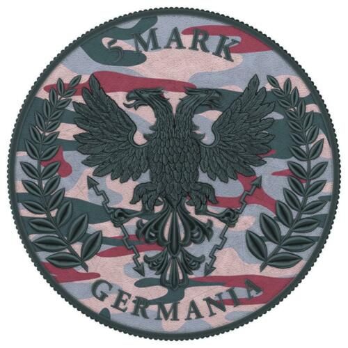 Germania 2020 5 Mark Camouflage Edition - Caucasus - 1 Oz Silver Coin