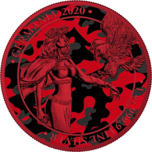 Germania 2020 5 Mark Camouflage Edition - Marita 1 Oz Silver Coin