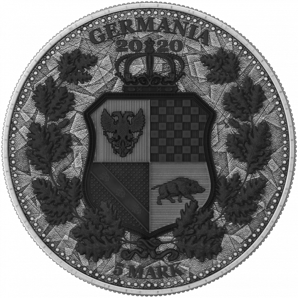 Germania 2020 5 Mark -Italia & Germania - Holo - 1 Oz Silver Coin