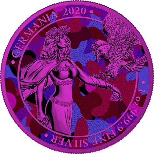 Germania 2020 5 Mark Camouflage Edition - Aida 1 Oz Silver Coin