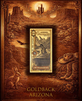 Goldback Themed Display Arizona 2 Gb - Captain’s Chest Bullion