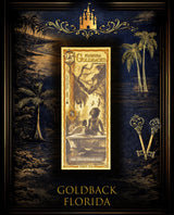 Goldback Themed Display Florida 25 Gb - Captain’s Chest Bullion