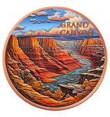 2025 Grand Canyon Colrized 5oz ADVP Copper in Capsule