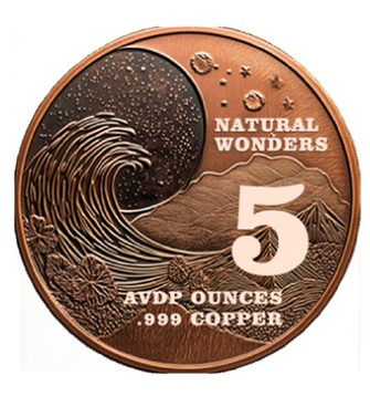 2025 Grand Canyon Colrized 5oz ADVP Copper in Capsule