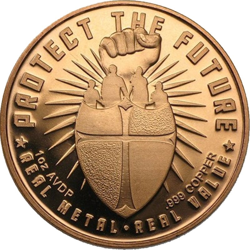 10-1oz Guns and Gold Copper Rounds