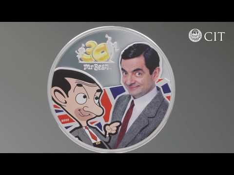 Cook Islands 2020 5usd Mr Bean 30th Ann Celebration 1 Oz Silver Proof Coin