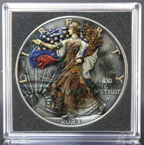 2023 Silver Eagle Steampunk Colorized 1oz .999 Silver Coin