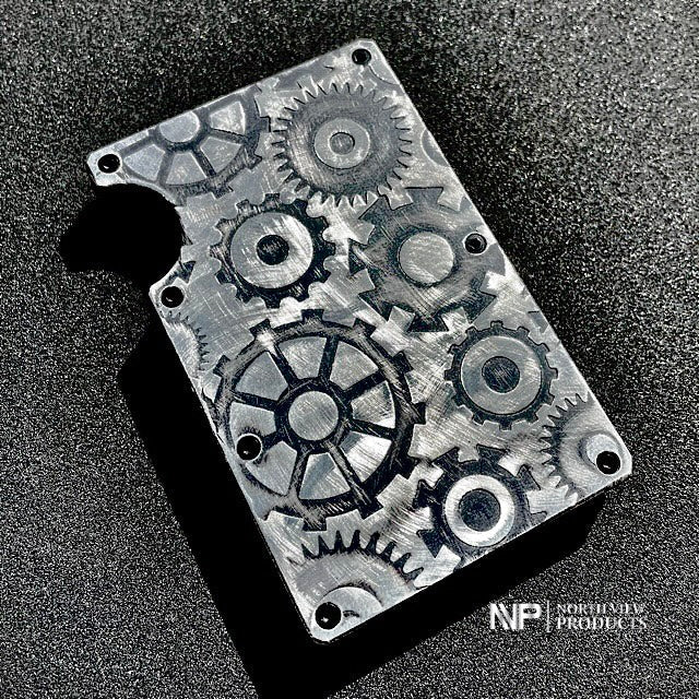 NVP North View Products Silver Gear Minimalist Wallet