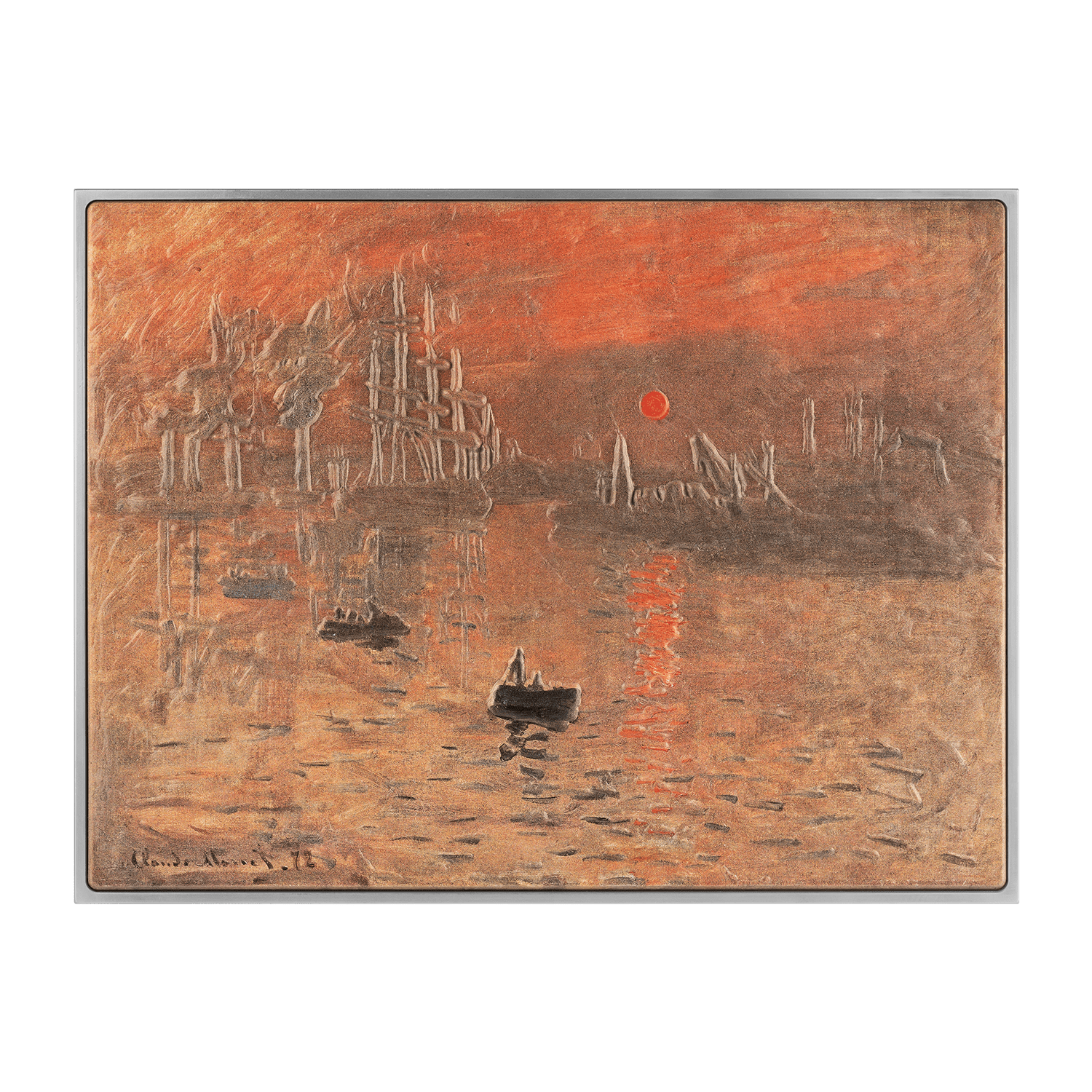Impression, Sunrise 1872 by Claude Monet 2.5 oz Silver Coin - Captain’s Chest Bullion