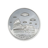 Intaglio UFOs Over Rome 1 Troy Ounce 39mm .999 Silver - Captain’s Chest Bullion