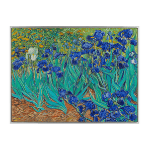 Irises 1889 by Vincent Van Gogh 2.5 oz Silver Coin - Captain’s Chest Bullion