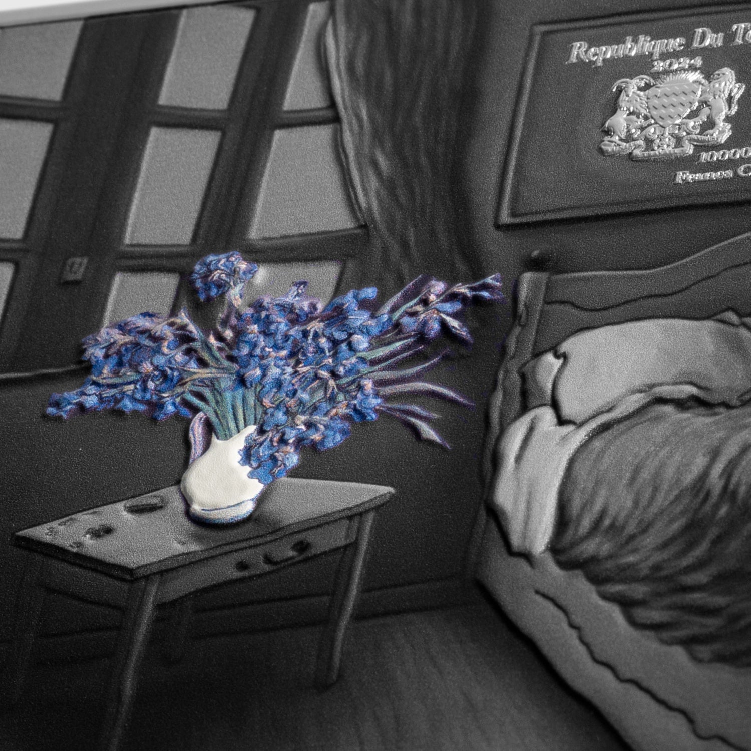 Irises 1889 by Vincent Van Gogh 2.5 oz Silver Coin - Captain’s Chest Bullion